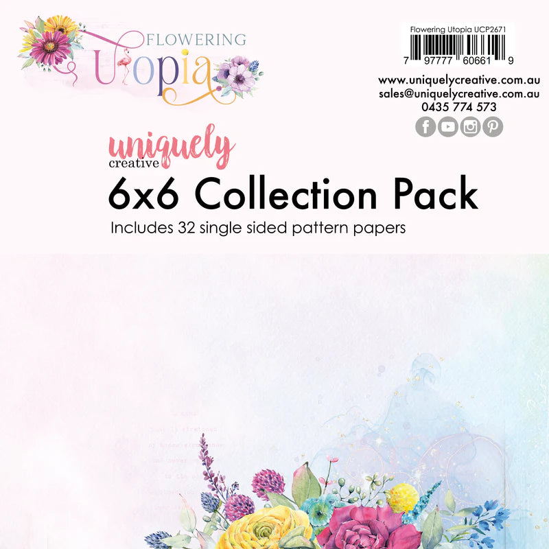 Uniquely Creative - 6x6 Collection Pack - Flowering Utopia