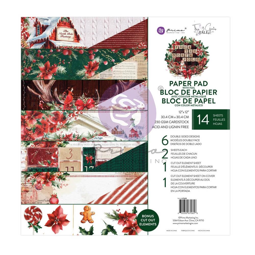 Prima Marketing Double-Sided Paper Pad 12x12 - From The North Pole