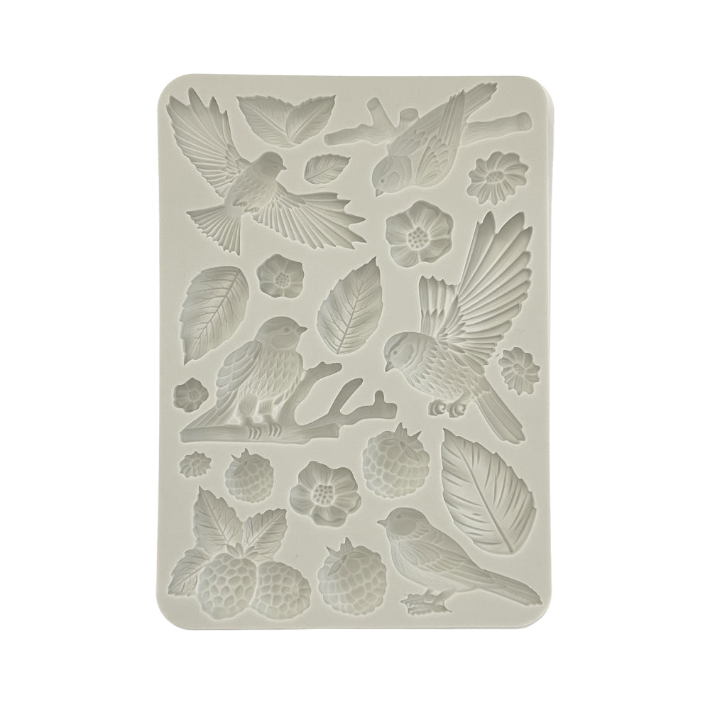 Stamperia Silicone Mould A5 - Forest Birds