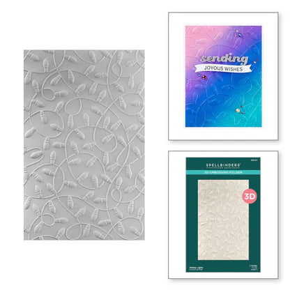 Spellbinders 3D Embossing Folder - Holiday Lights