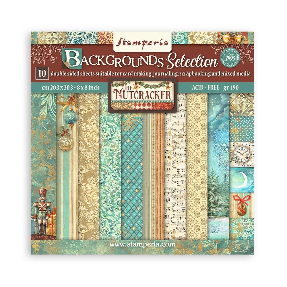 Stamperia Backgrounds Double-Sided Paper Pad 8x8 - The Nutcracker