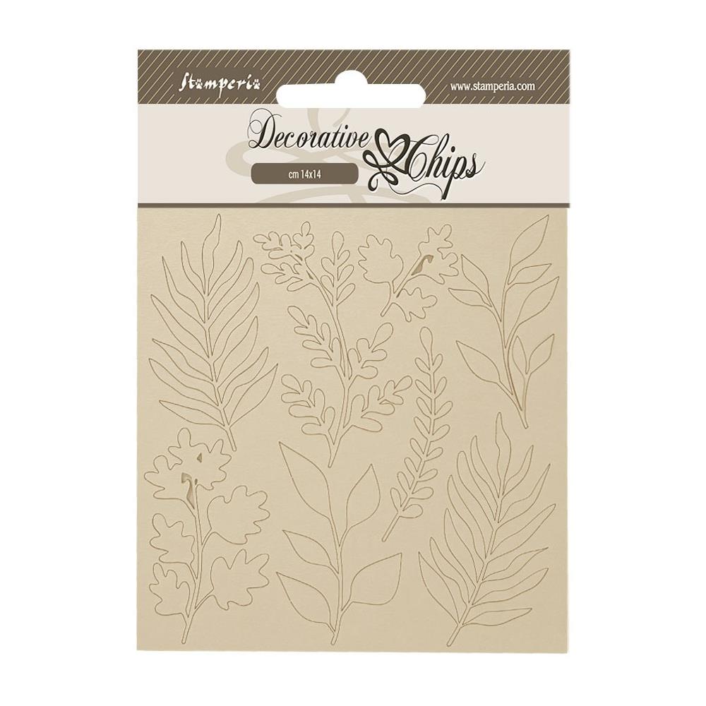 Stamperia Decorative Chips - Forest Leaves