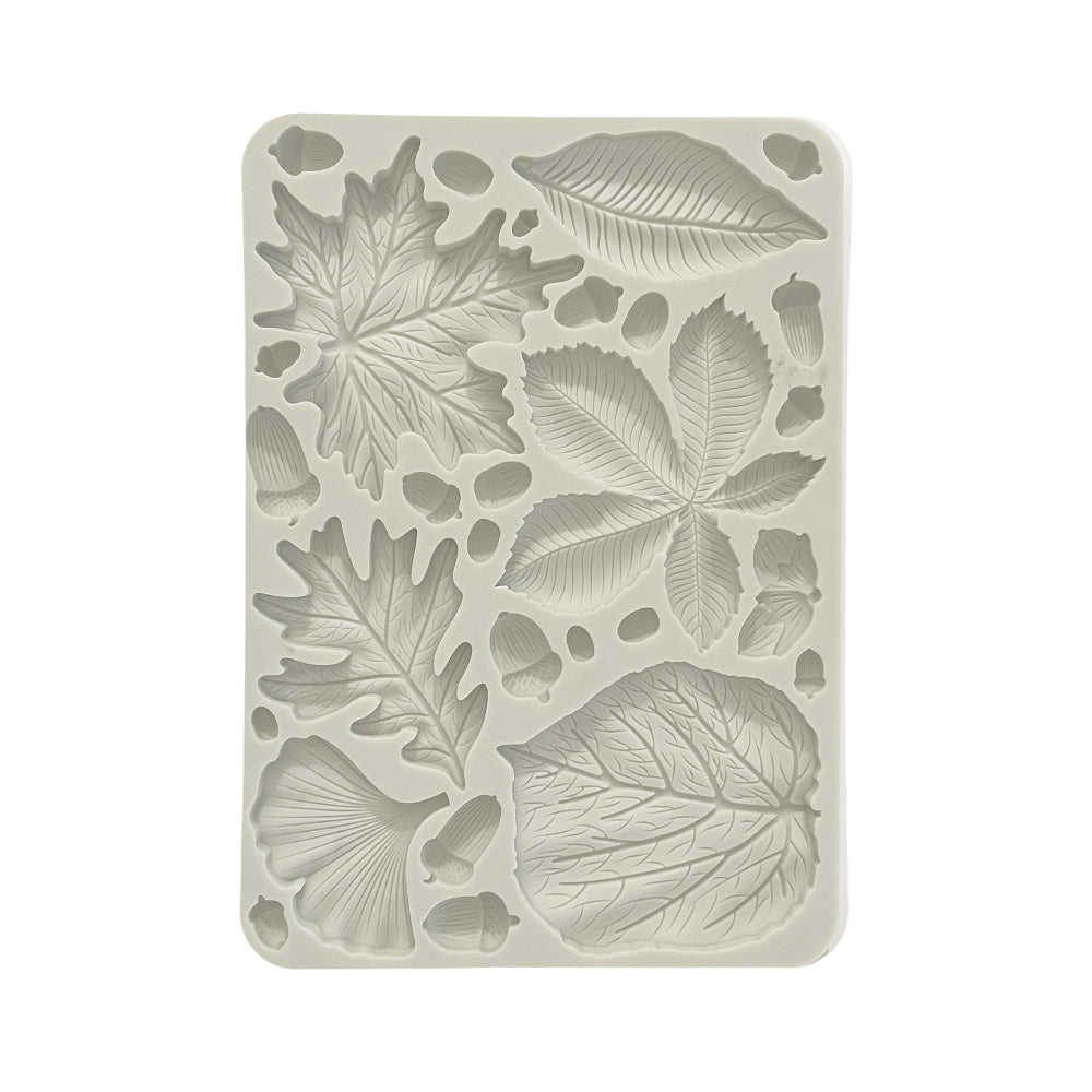 Stamperia Silicone Mould A5 - Forest Leaves And Acorns