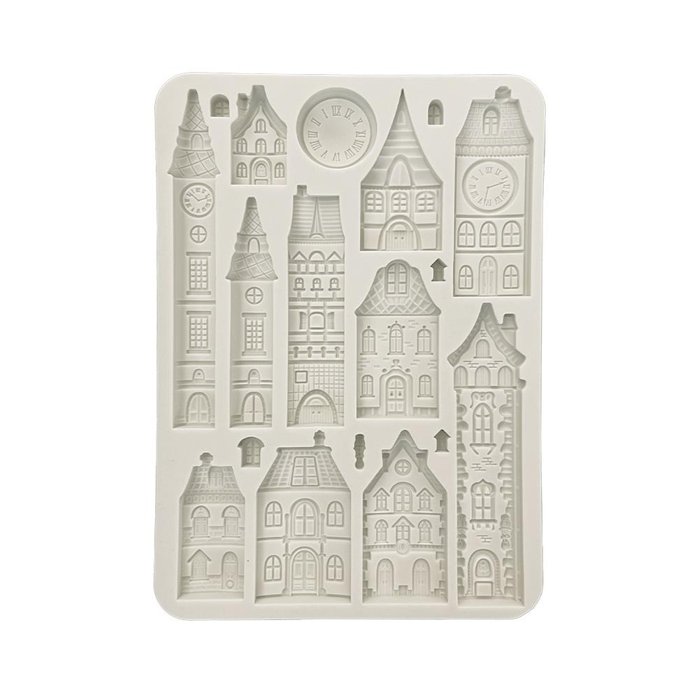 Stamperia Silicone Mould A5 - Gear Up For Christmas Cozy Houses