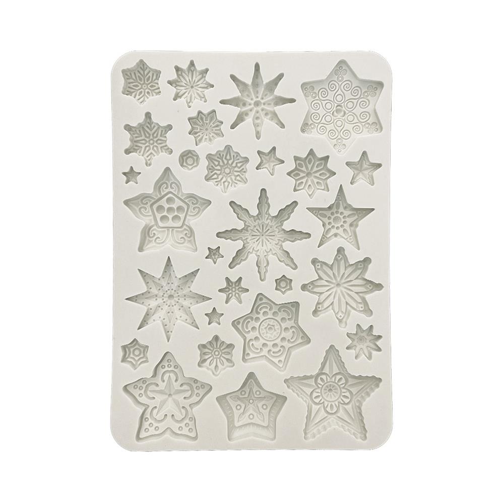 Stamperia Silicone Mould A5 - Gear Up For Christmas Stars