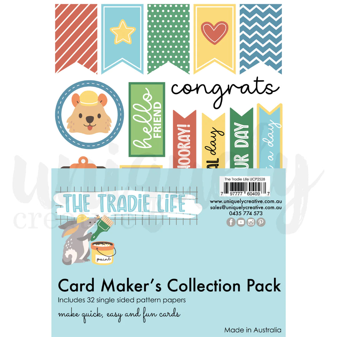 Uniquely Creative - Tradie Life Card Makers Collection Pack