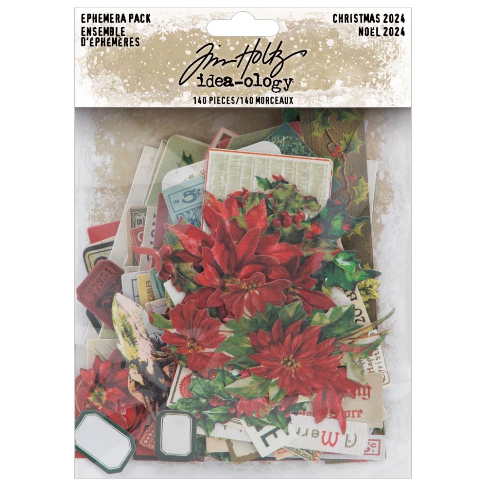 Tim Holtz Idea-Ology Layers - Ephemera Pack Christmas 2024