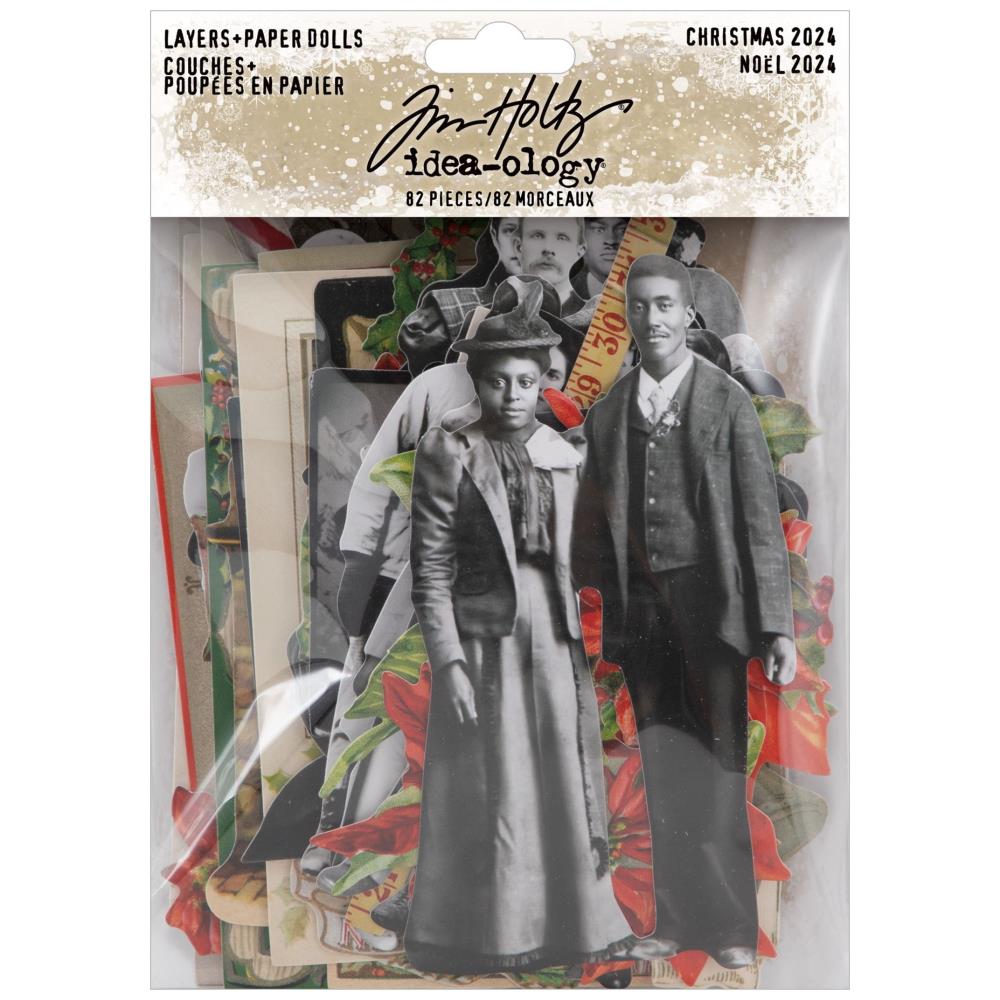 Tim Holtz Idea-Ology Layers - Layers + Paper Dolls Christmas 2024