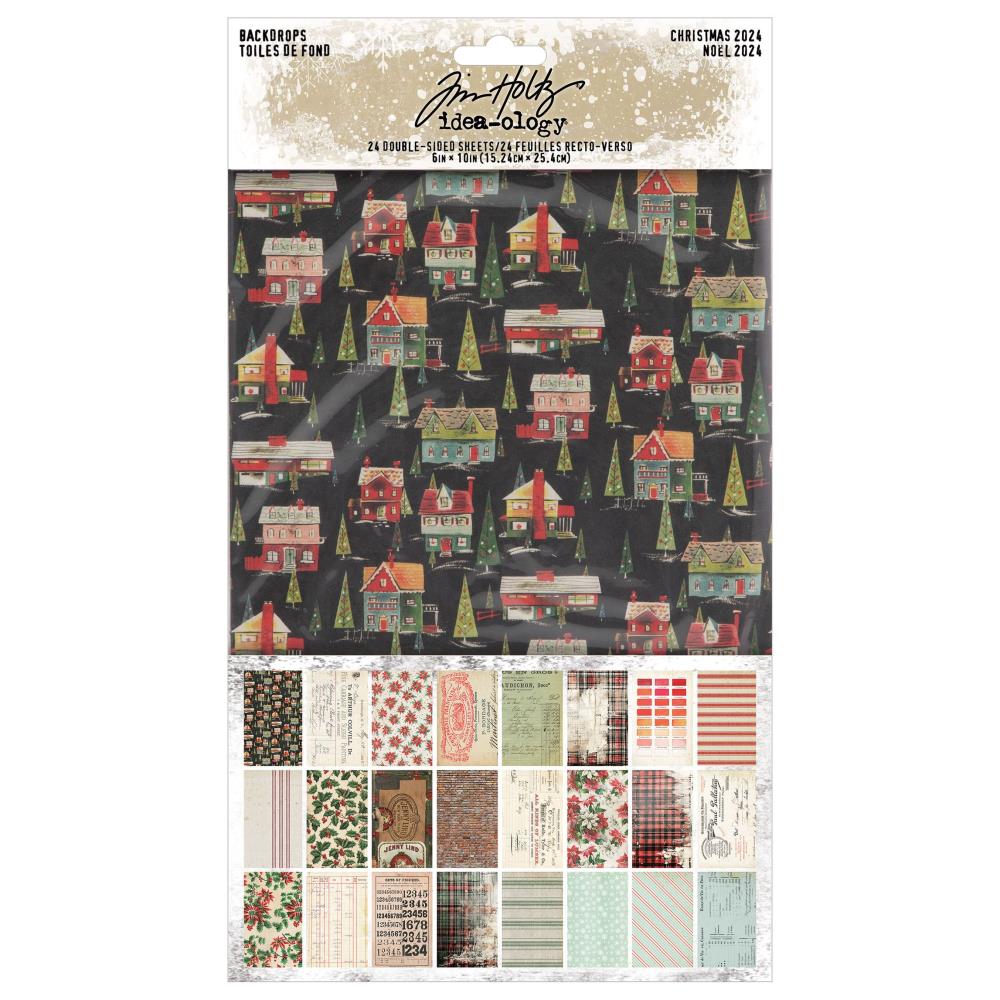 Tim Holtz Idea-ology - Backdrops Christmas