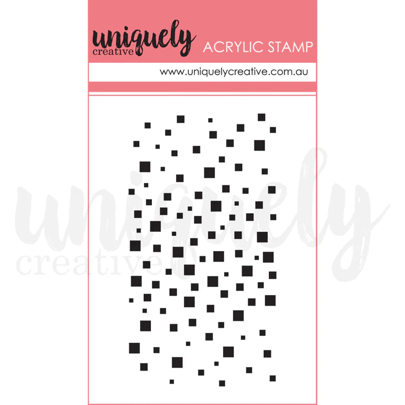 Uniquely Creative - Acrylic Mini Mark Making Stamp - Mixed Squares