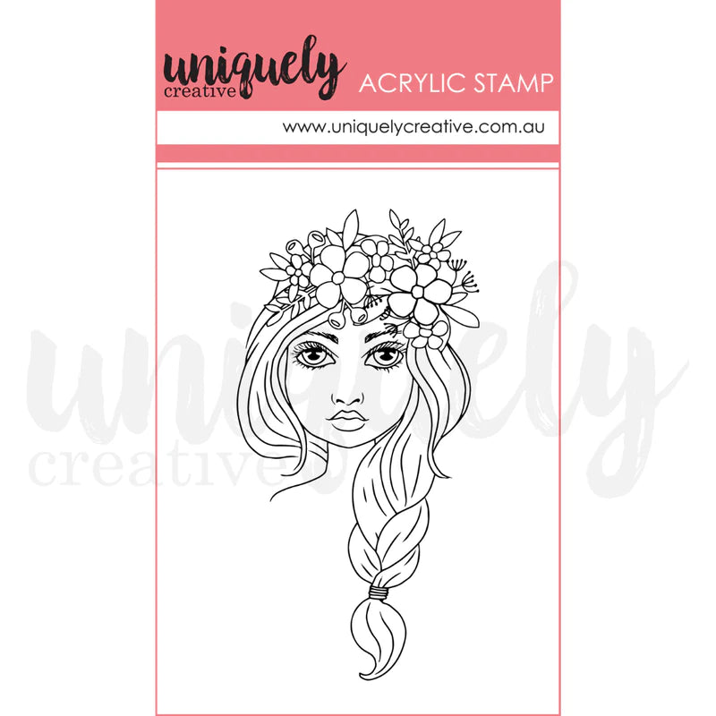 Uniquely Creative - Acrylic Mini Mark Making Stamp - Violet