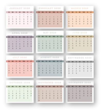 Uniquely Creative - 2025 Calendar Pads