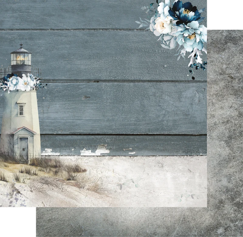 Uniquely Creative - Collection Shades of Whimsy - Coastal Lighthouse Paper