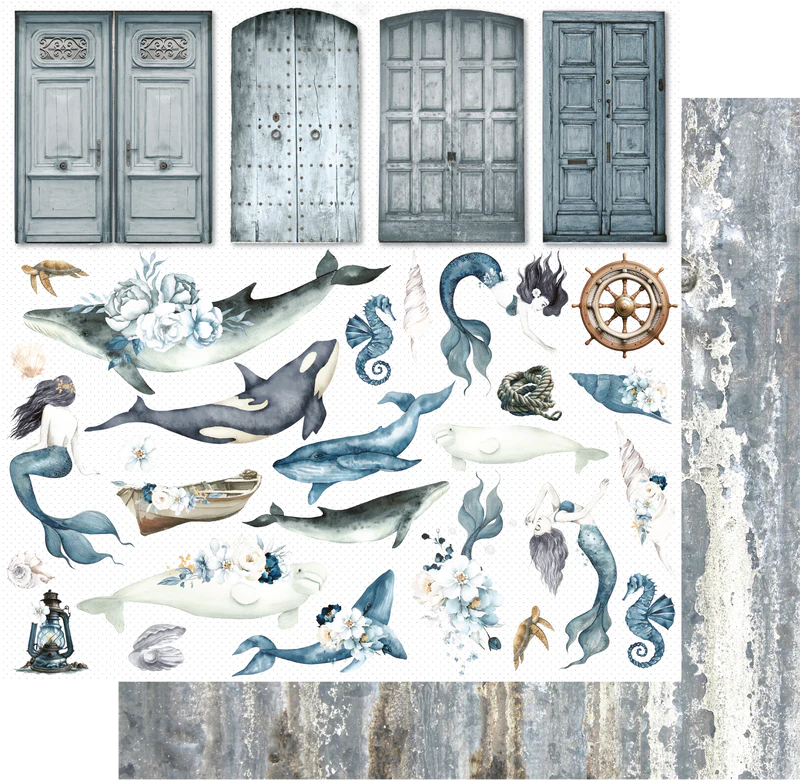 Uniquely Creative - Collection Shades of Whimsy - Ocean Dreams Paper