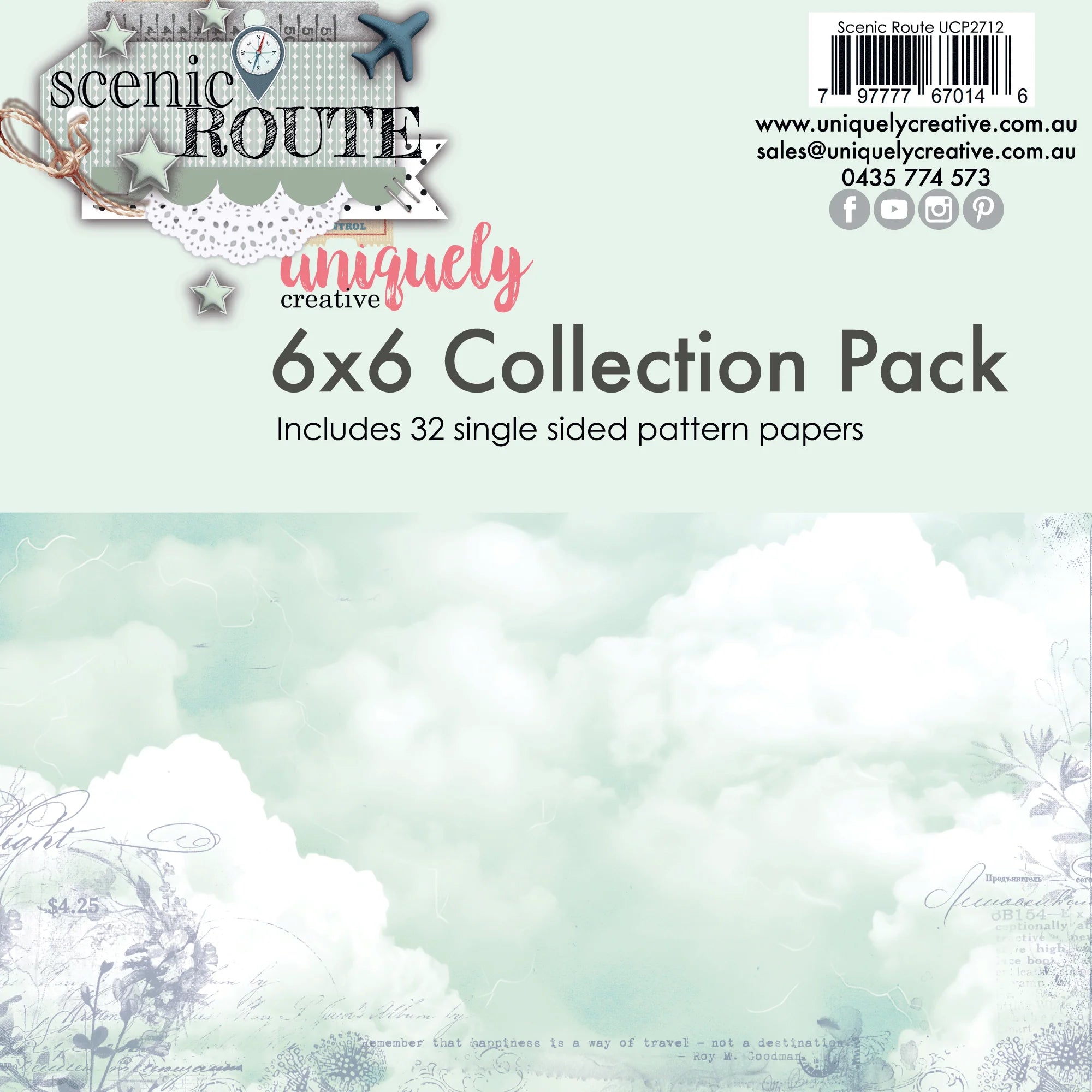 Uniquely Creative - 6x6 Collection Pack - Scenic Route