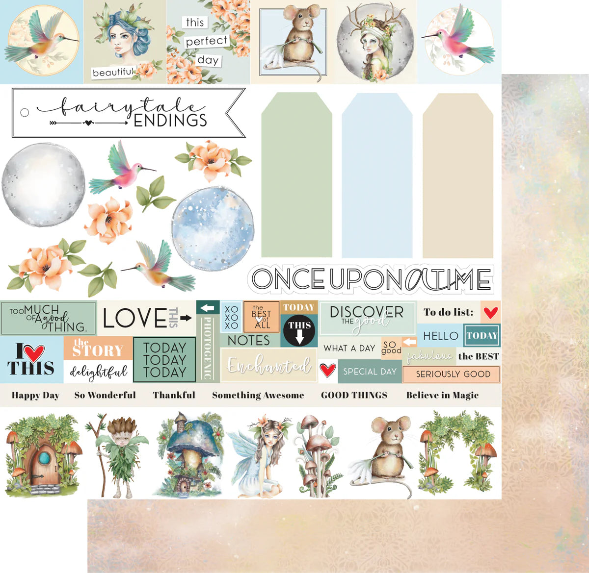 Uniquely Creative - Collection Enchanted Forest - Once Upon A Time - Fussy Cuts Paper