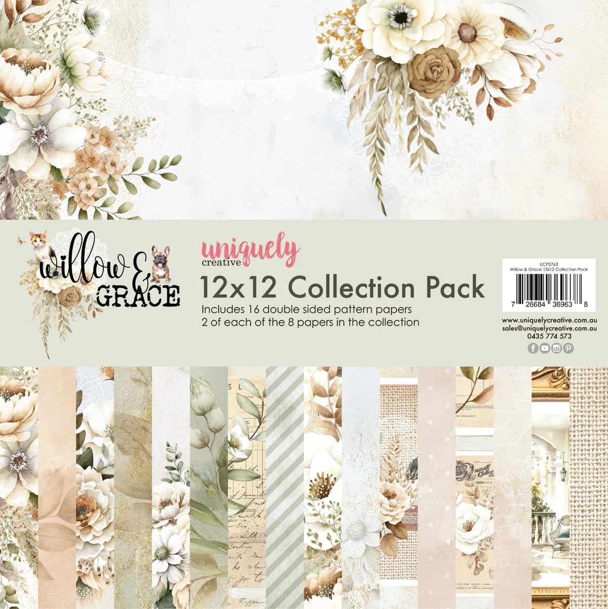 Uniquely Creative - 12x12 Collection Pack - Willow & Grace