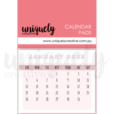 Uniquely Creative - 2025 Calendar Pads