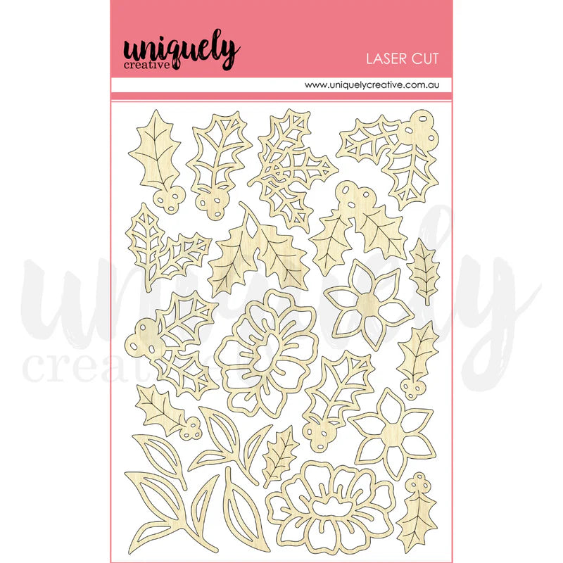 Uniquely Creative - Holly Laser Cut Stickers