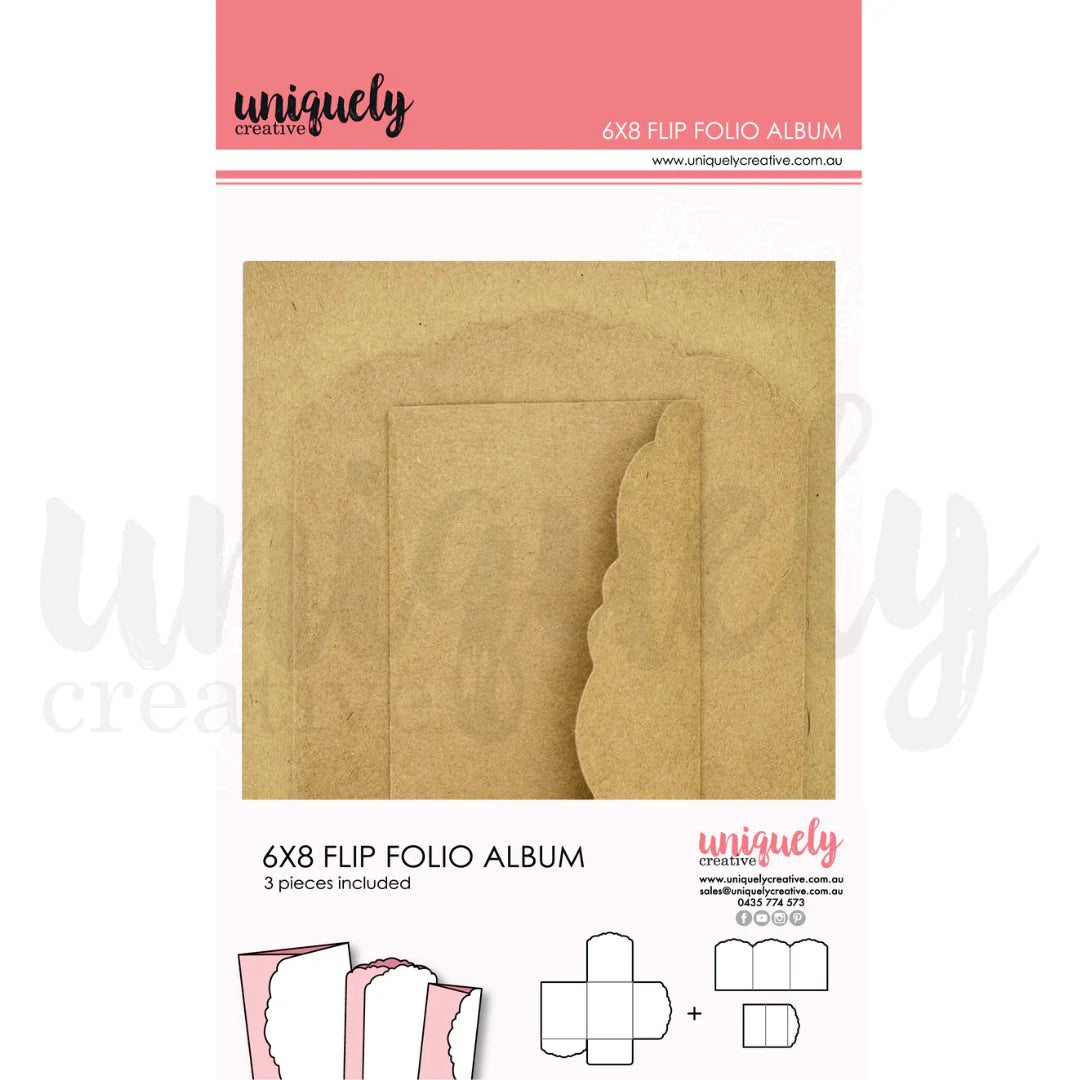 Uniquely Creative 6x8 Kraft Flip Folio Album