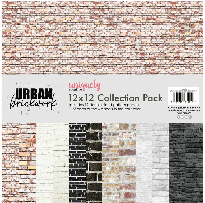 Uniquely Creative - 12x12 Collection Pack - Urban Brickwork