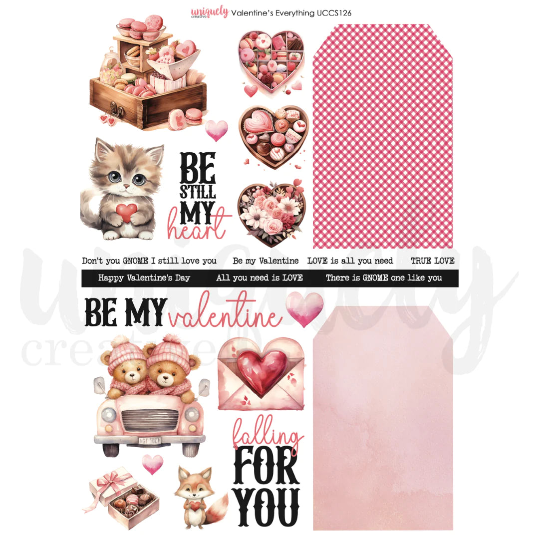 Uniquely Creative - Cut-A-Part Sheet - Valentine's Everything
