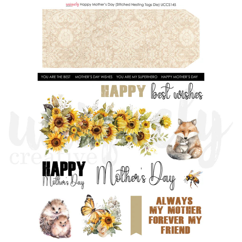Uniquely Creative - Cut-A-Part Sheet - Happy Mother's Day