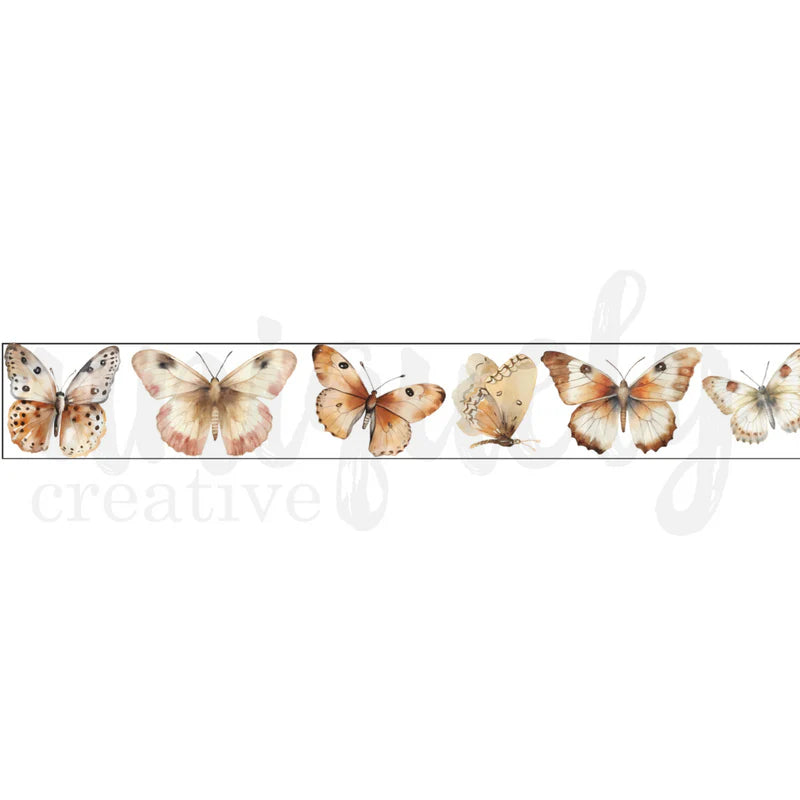 Uniquely Creative - Washi Tape - Vintage Willow & Sage Butterfly