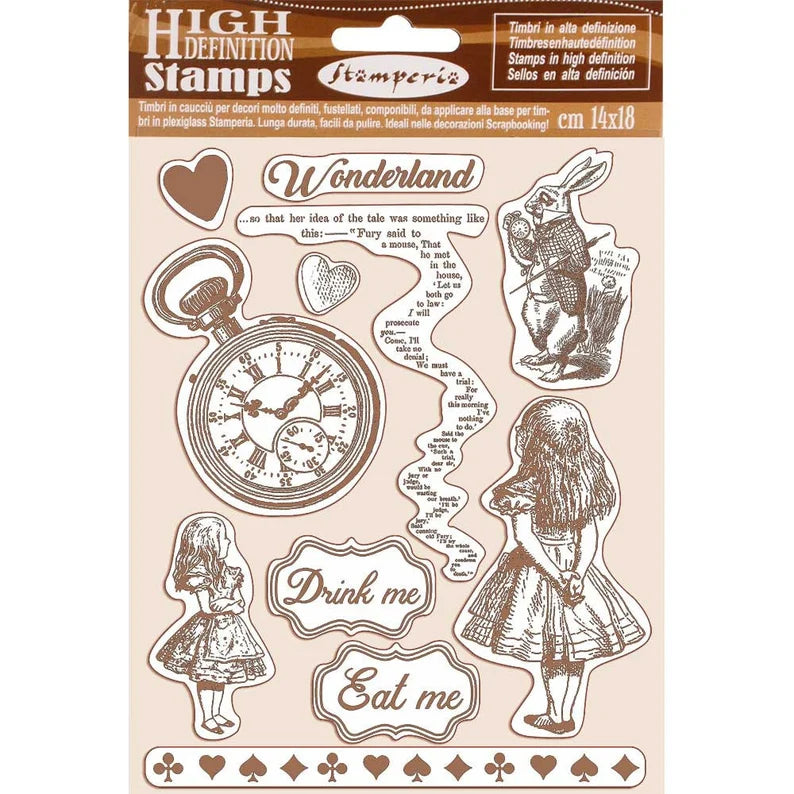 Stamperia Cling Rubber Stamp - Alice