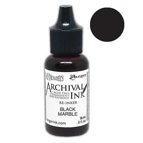 Dyan Reaveley Dylusions Archival Reinkers - Black Marble