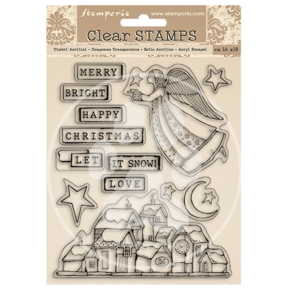 Stamperia Clear Stamps - Christmas Patchwork