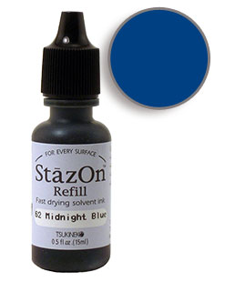 StazOn Solvent Ink - Refill - Midnight Blue