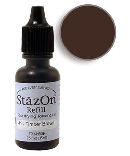 StazOn Solvent Ink - Refill - Timber Brown