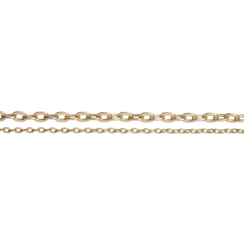 Jewelry Basics Metal Chain - Antique Gold Small Oval.