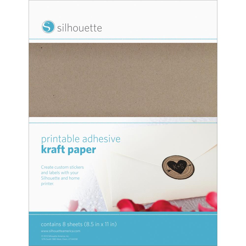 Silhouette Printable Sticker Paper - Kraft