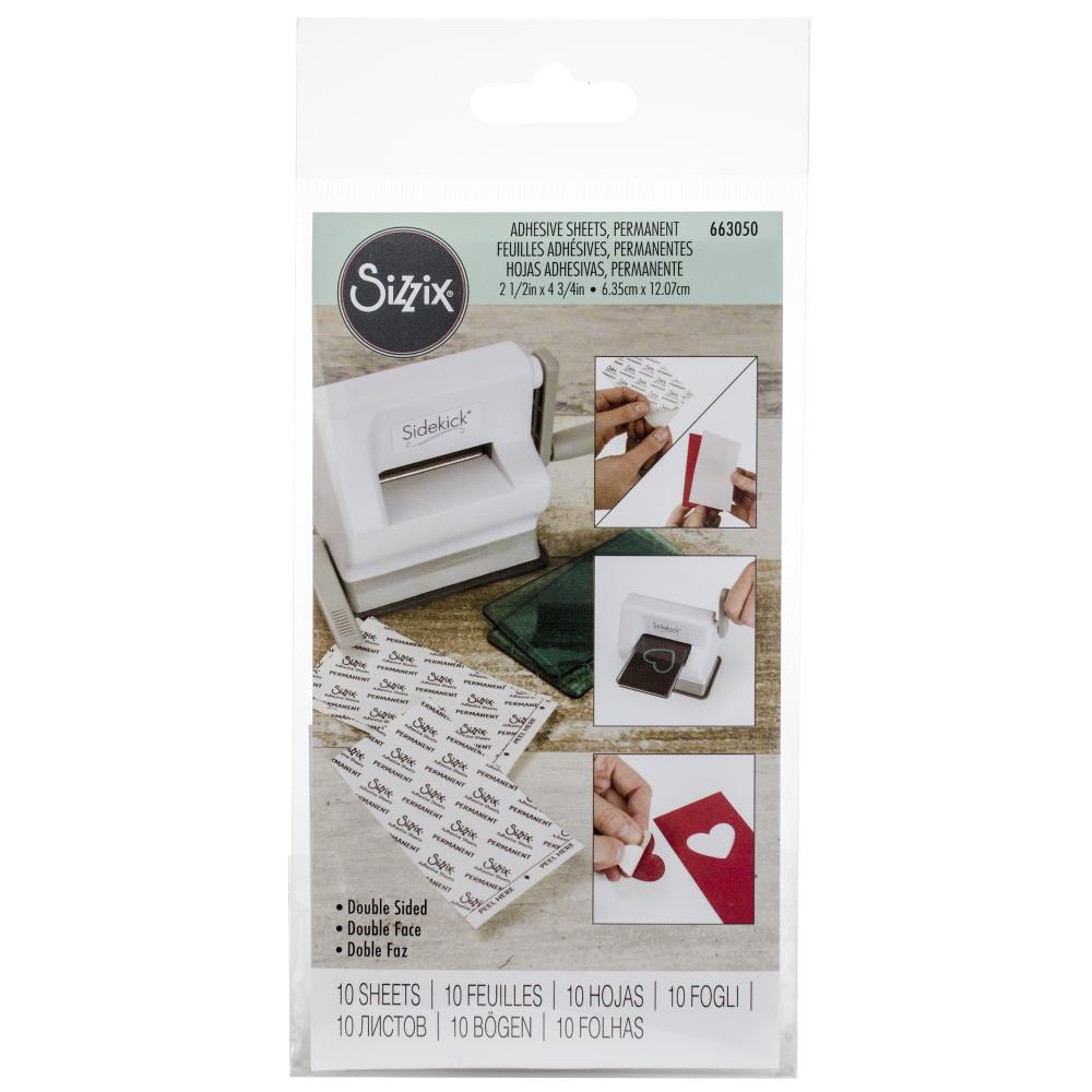 Sizzix Adhesive Sheets 2.5X4.75-inch - Permanent