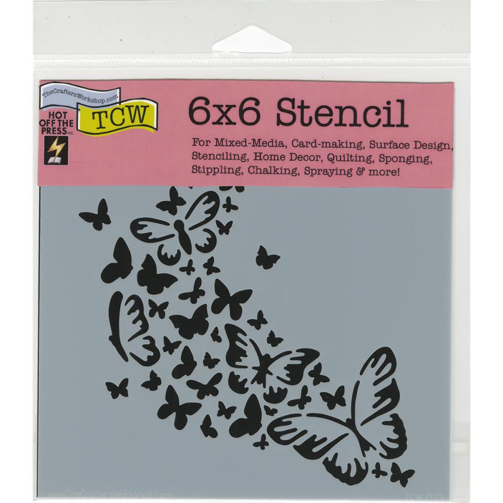 Crafter's Workshop Template 6X6 - Butterfly Trail