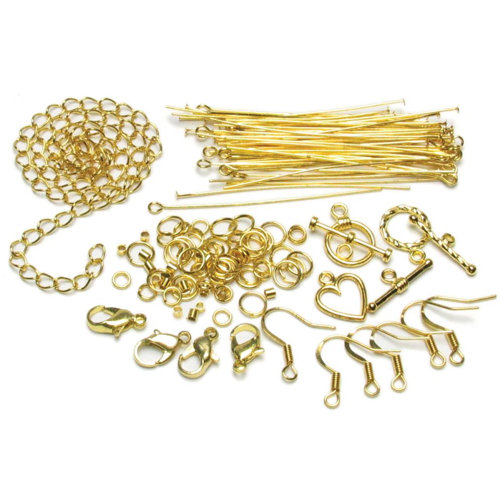 Jewelry Basics Metal Findings - Gold Starter Pack