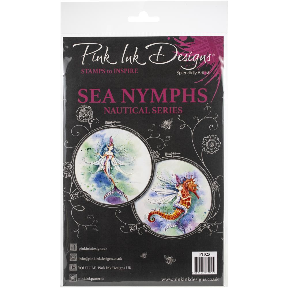 Pink Ink Designs A5 Clear Stamp Set - Sea Nymphs