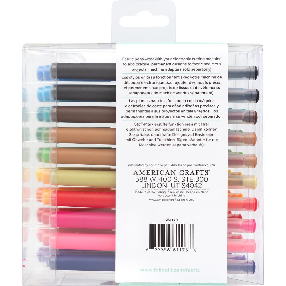 We R Memory Keepers Fabric Quill Permanent Pens - Assorted Colors