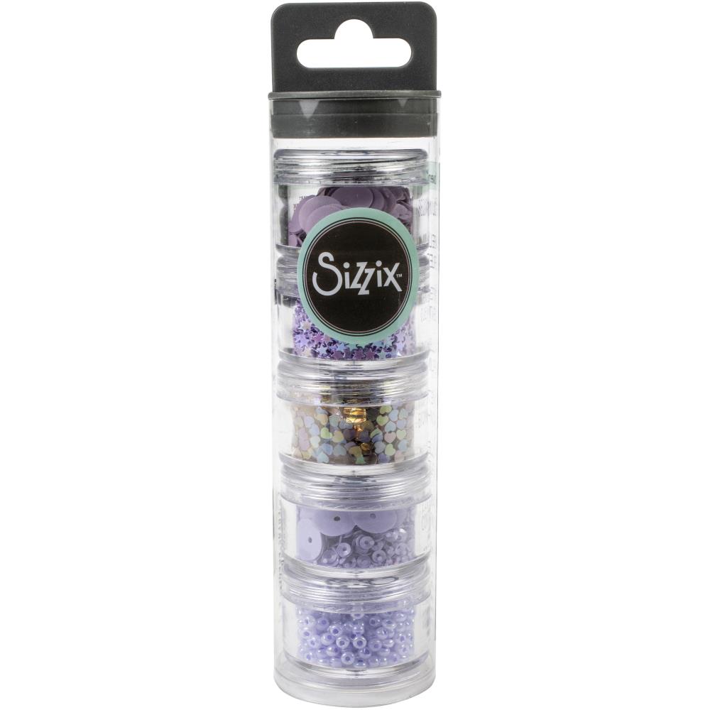 Sizzix Making Essential Sequins and Beads - Lavender Dust