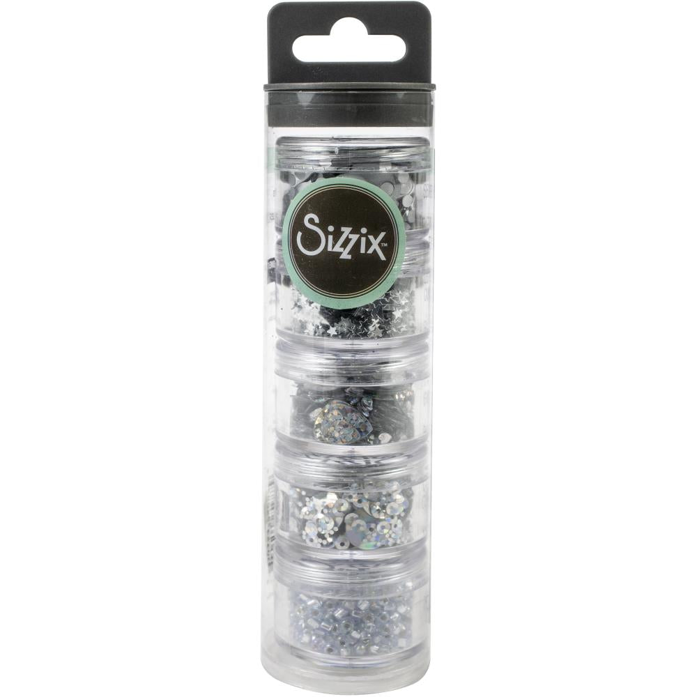 Sizzix Making Essential Sequins and Beads - Silver