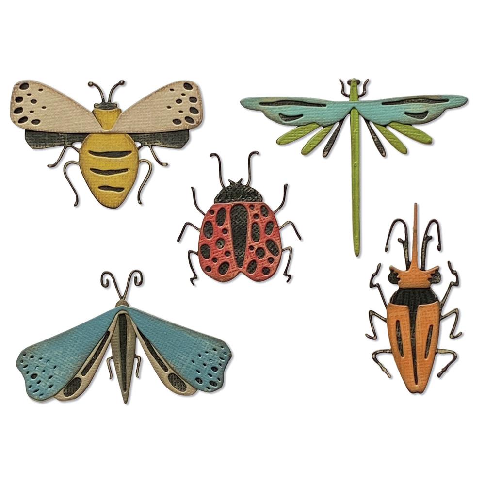 Sizzix Thinlits Dies - By Tim Holtz - Funky Insects.