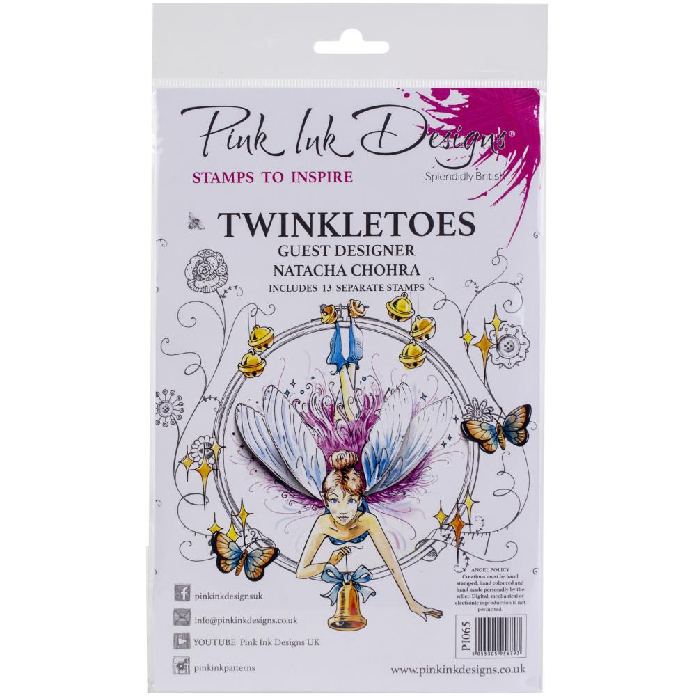 Pink Ink Designs A5 Clear Stamp Set - Twinkletoes