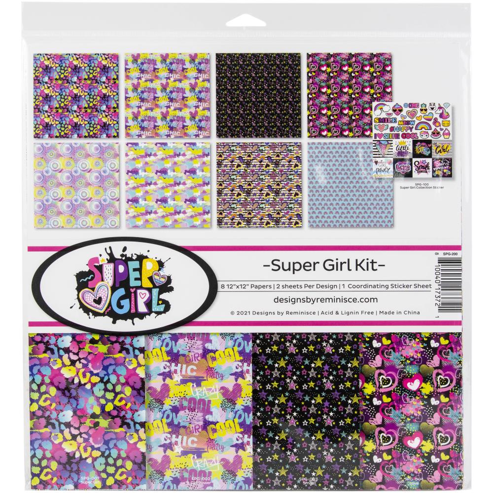 Reminisce Collection Kit - 12X12 - Super Girl