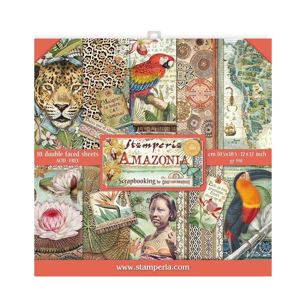 Stamperia Double-Sided Paper Pad - 12x12 - Amazonia