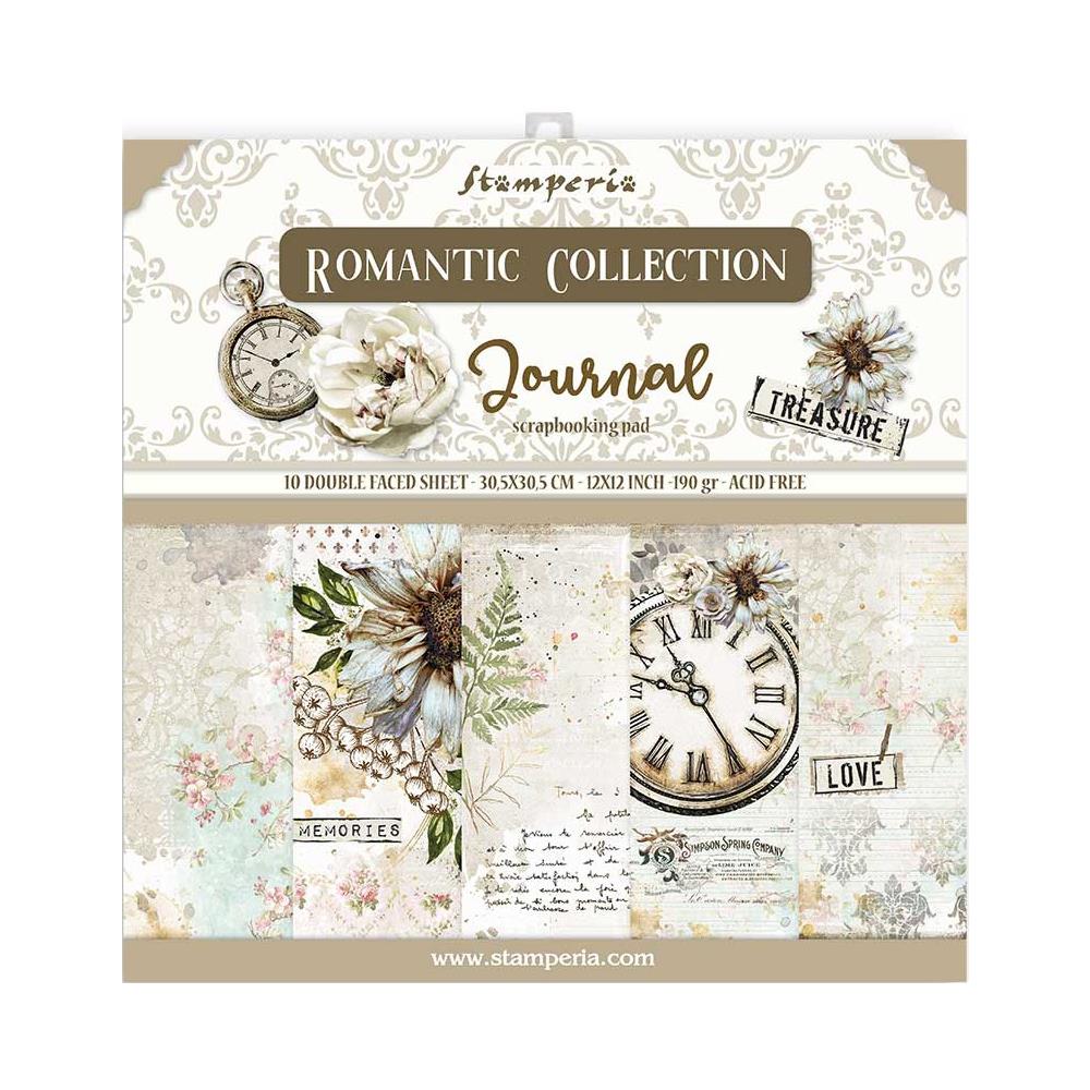 Stamperia Double-Sided Paper Pad - 12x12 - Romantic Journal