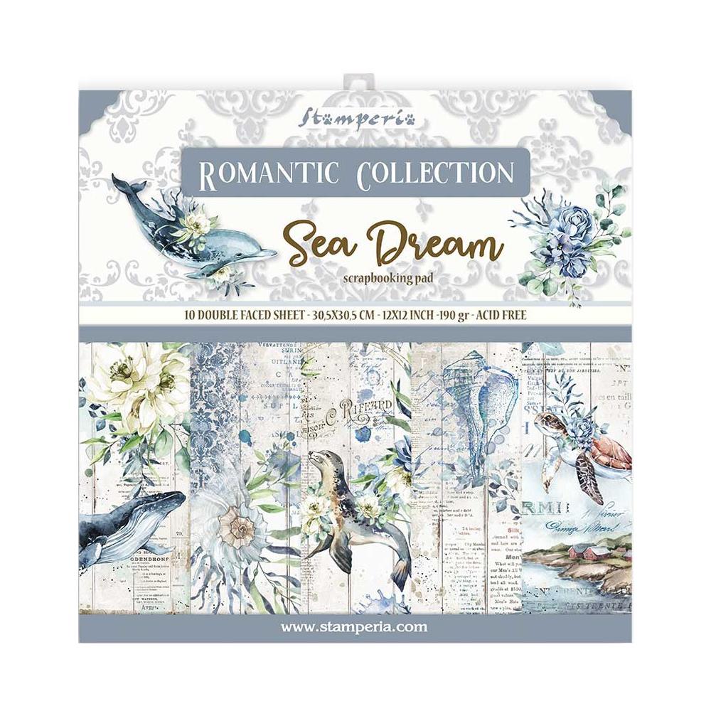 Stamperia Double-Sided Paper Pad - 12x12 - Romantic Sea Dream