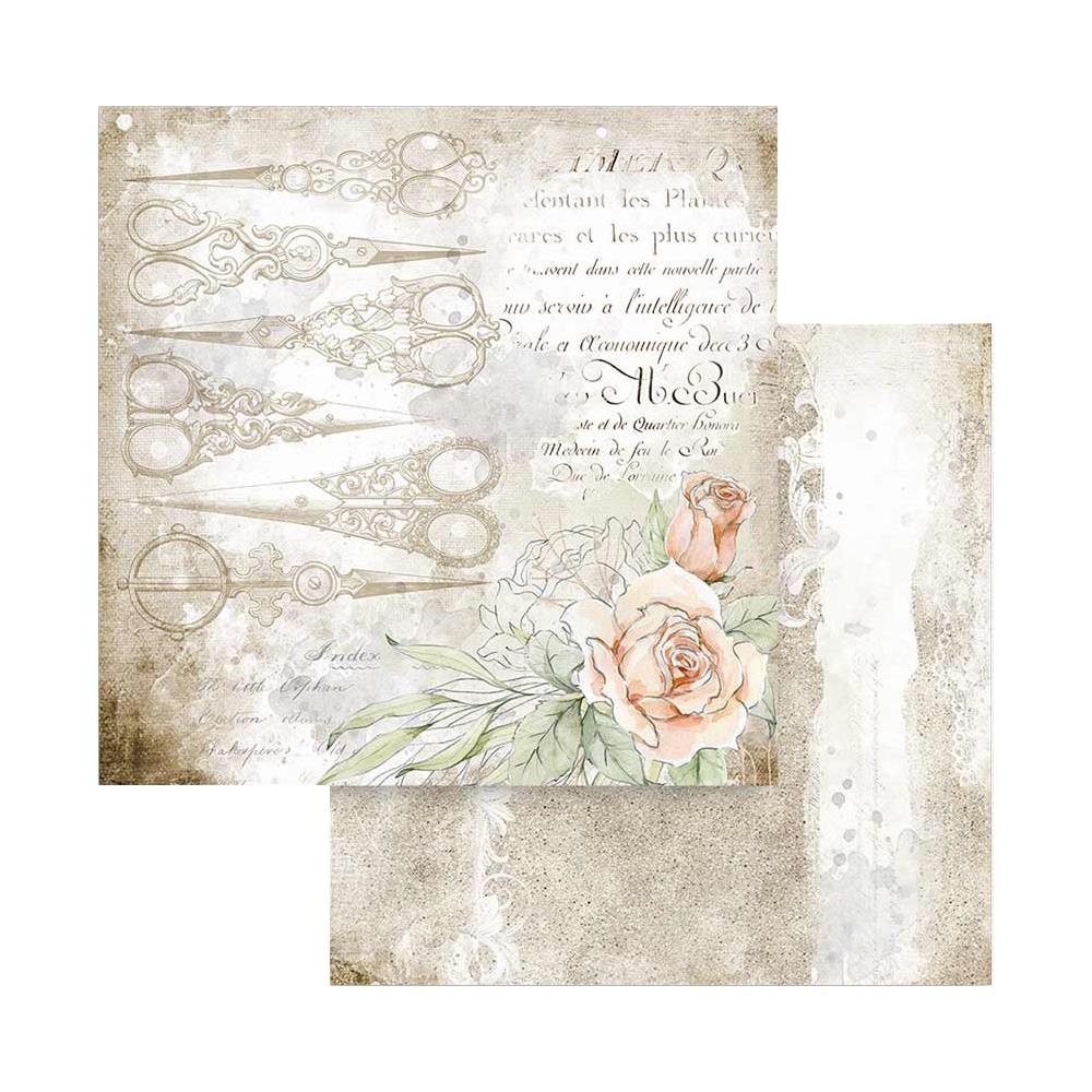 Stamperia Double-Sided Paper Pad - 8x8 - Romantic Threads1