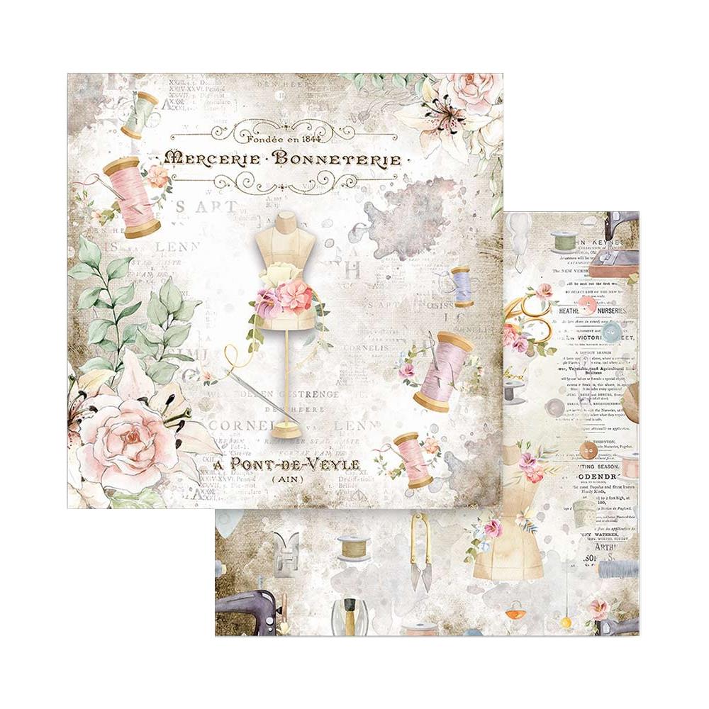 Stamperia Double-Sided Paper Pad - 8x8 - Romantic Threads12